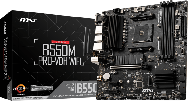 MB S/AM4 B550M PRO-VDH  MATX/DP/HDMI/USB3.0/RJ45 MSI