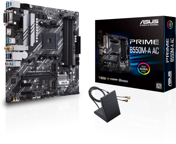 MB S/AM4 PRIME B550M-A AC MATX/DVI/VGA/HDMI/USB3.0 ASUS