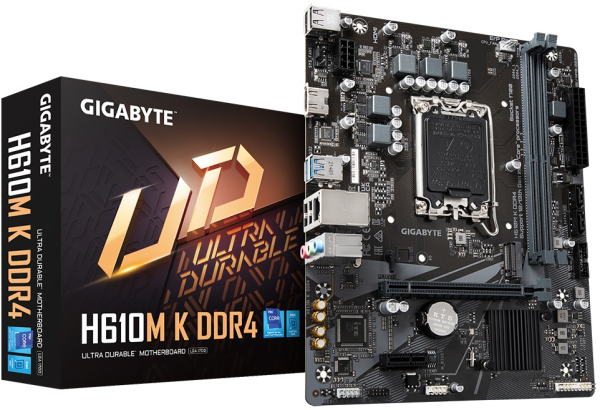 MB S/1700 H610M K DDR4 MATX/GEN,12A14/HDMI/RJ45 GIGABYTE