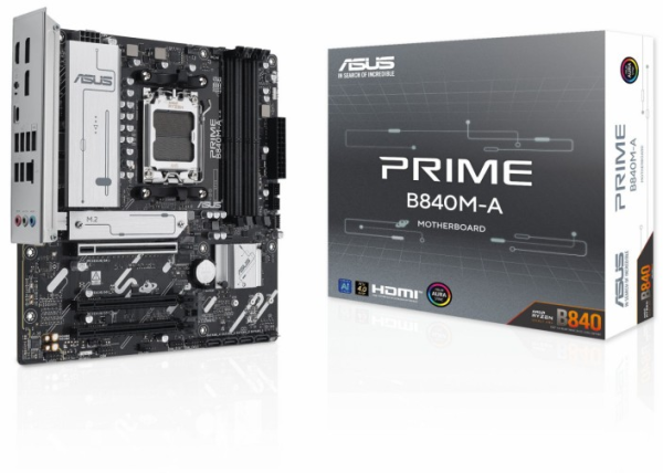 MB S/AM5 PRIME B840M-A  AM5/DDR5/MATX/HDMI/DP 2P/USB-C/RJ45/USB 3.0/SONIDO
