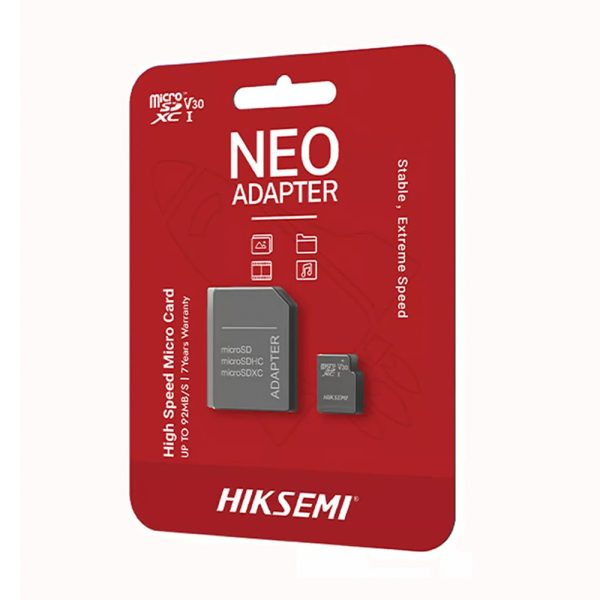 MEMORIA MICRO SD SHDC 256GB CON ADAPTADOR NEO HIKSEMI