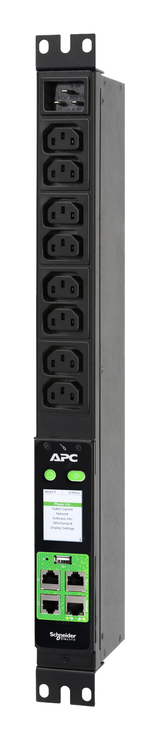 APC EPDU2016M unidad de distribución de energía (PDU) 8 salidas AC 1U Negro