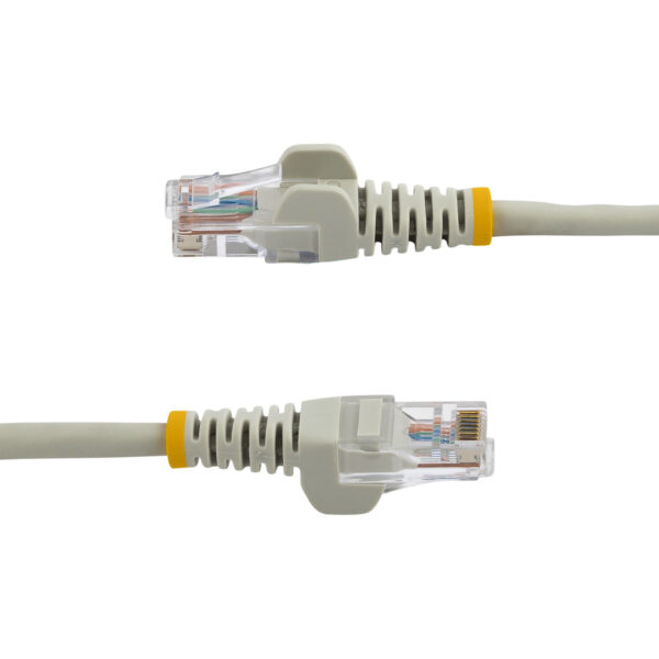 StarTech.com Cable de Red de 0,5m Gris Cat5e Ethernet RJ45 sin Enganches