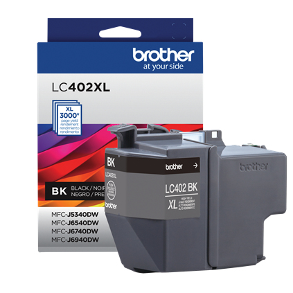 Brother LC402XLBKS cartucho de tinta 1 pieza(s) Original Alto rendimiento (XL) Negro
