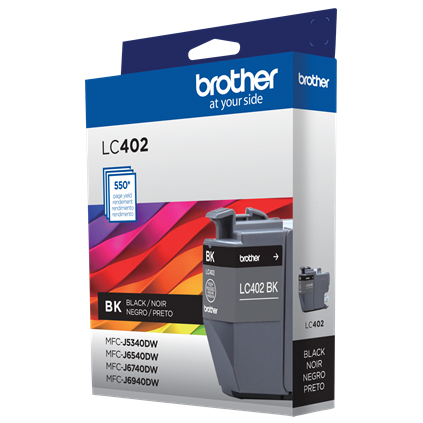 Brother LC402BKS cartucho de tinta 1 pieza(s) Original Rendimiento estándar Negro