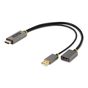 StarTech.com Cable 30cm Adaptador HDMI a DisplayPort - Activo - 4K 60Hz - Conversor HDMI 2.0 a DP 1.2 - HDR - Alimentado por el Bus USB - de Ordenador de Sobremesa o Portátil StarTech.com Cable 30cm Adaptador HDMI a DisplayPort - Activo - 4K 60Hz - Conversor HDMI 2.0 a DP 1.2 - HDR - Alimentado por el Bus USB - de Ordenador de Sobremesa o Portátil