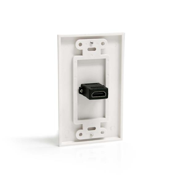 StarTech.com HDMIPLATE placa de pared y cubierta de interruptor Blanco StarTech.com HDMIPLATE placa de pared y cubierta de interruptor Blanco
