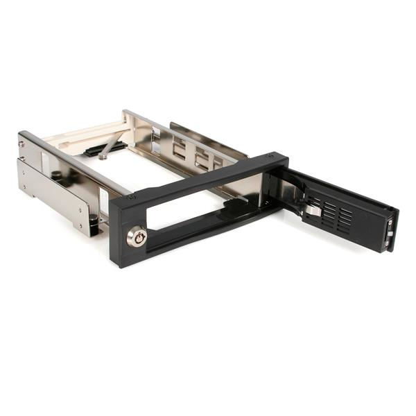StarTech.com Rack Móvil Aluminio para Disco Duro HDD SATA de 3,5" Pulgadas sin Bandeja Bahía de 5,25"