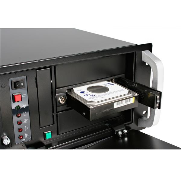 StarTech.com Rack Móvil Aluminio para Disco Duro HDD SATA de 3,5" Pulgadas sin Bandeja Bahía de 5,25"