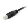 StarTech.com Cable USB Activo de 10m para Impresora - 1x USB A Macho - 1x USB B Macho - Adaptador Negro