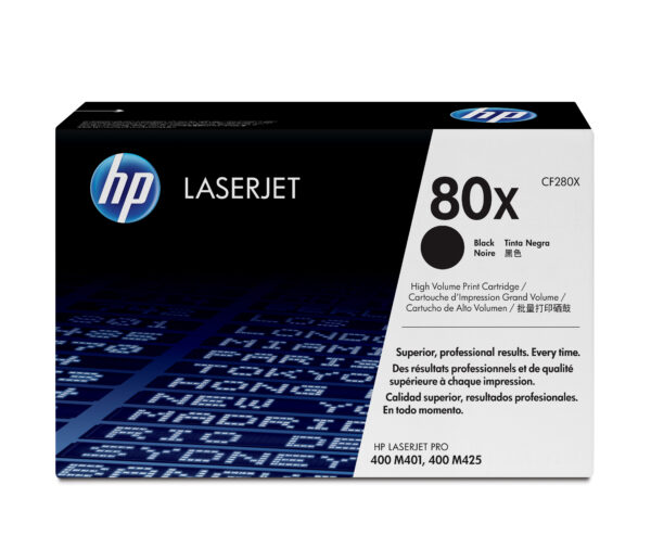 HP Cartucho de tóner original LaserJet 80X de alta capacidad negro HP Cartucho de tóner original LaserJet 80X de alta capacidad negro