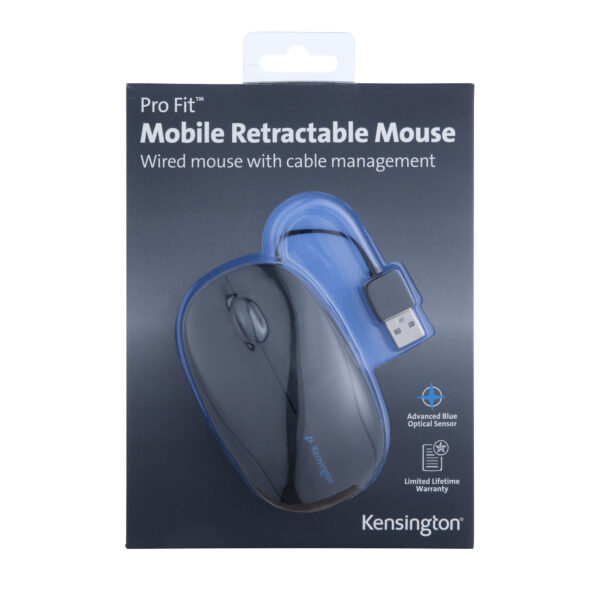 Kensington Ratón retráctil para portátiles Pro Fit Kensington Ratón retráctil para portátiles Pro Fit