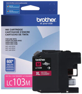 Brother LC103M cartucho de tinta 1 pieza(s) Original Alto rendimiento (XL) Magenta Brother LC103M cartucho de tinta 1 pieza(s) Original Alto rendimiento (XL) Magenta