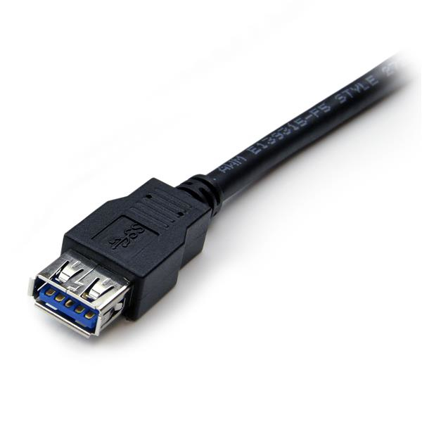 StarTech.com Cable 1,8m Extensión Alargador USB 3.0 SuperSpeed - Macho a Hembra USB A - Extensor - Negro StarTech.com Cable 1,8m Extensión Alargador USB 3.0 SuperSpeed - Macho a Hembra USB A - Extensor - Negro
