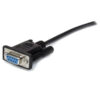 StarTech.com Cable 2m Extensión Directo Straight Through Serie Serial RS232 Vídeo EGA DB9 Macho a Hembra