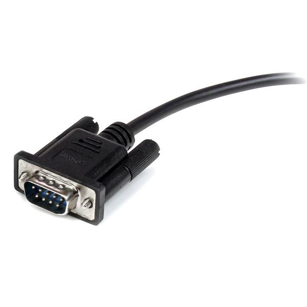 StarTech.com Cable 2m Extensión Directo Straight Through Serie Serial RS232 Vídeo EGA DB9 Macho a Hembra