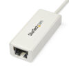 StarTech.com Adaptador Tarjeta de Red Externa NIC USB 3.0 a Ethernet Gigabit de 1 Puerto - 1x RJ45 Hembra - 1x USBA - 10/100/1000 - Adaptador LAN Externo - Blanco