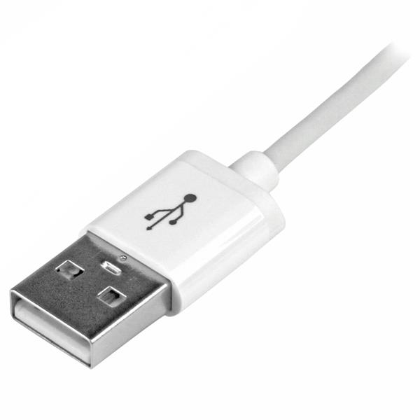 StarTech.com Cable 1m Lightning 8 Pin a USB A 2.0 para Apple iPod iPhone 5 iPad - Blanco StarTech.com Cable 1m Lightning 8 Pin a USB A 2.0 para Apple iPod iPhone 5 iPad - Blanco