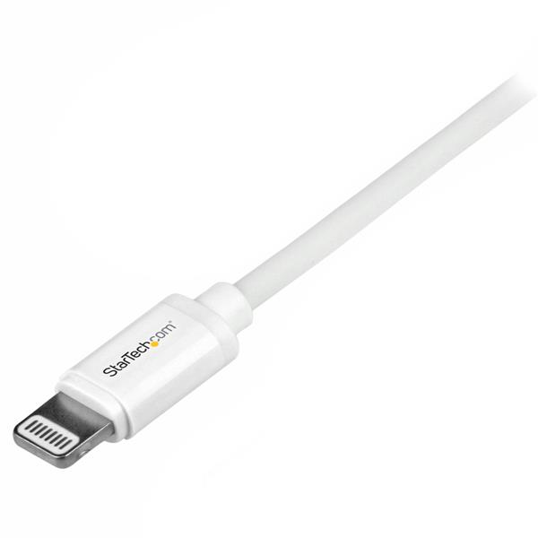 StarTech.com Cable 1m Lightning 8 Pin a USB A 2.0 para Apple iPod iPhone 5 iPad - Blanco StarTech.com Cable 1m Lightning 8 Pin a USB A 2.0 para Apple iPod iPhone 5 iPad - Blanco