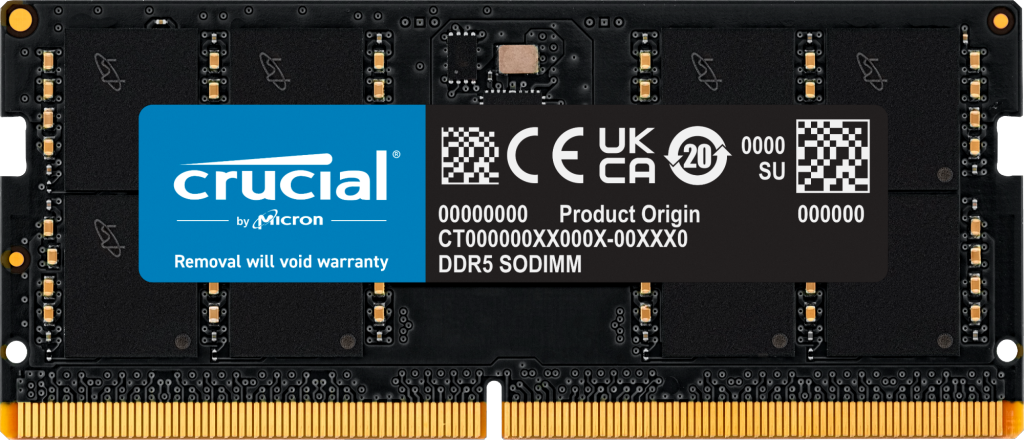 Crucial Memory 48GB DDR5 5600 Sodimm Crucial Memory 48GB DDR5 5600 Sodimm
