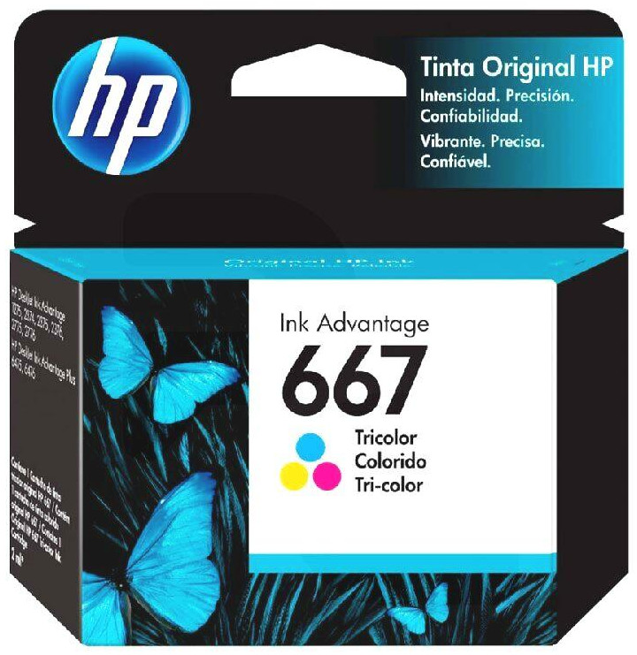 Cartucho Tinta HP 667 Tricolor