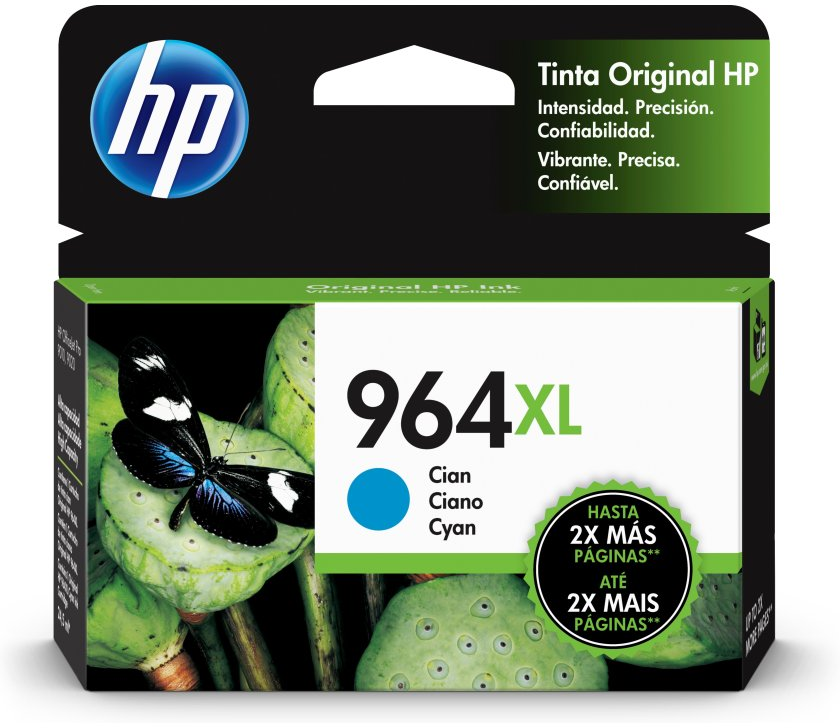 Cartucho De Tinta HP 964XL Cian 1600 Pã