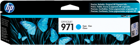 Cartucho De Tinta HP 971 Cian 2500 PãG