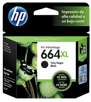 Cartucho Tinta HP 664XL Negro