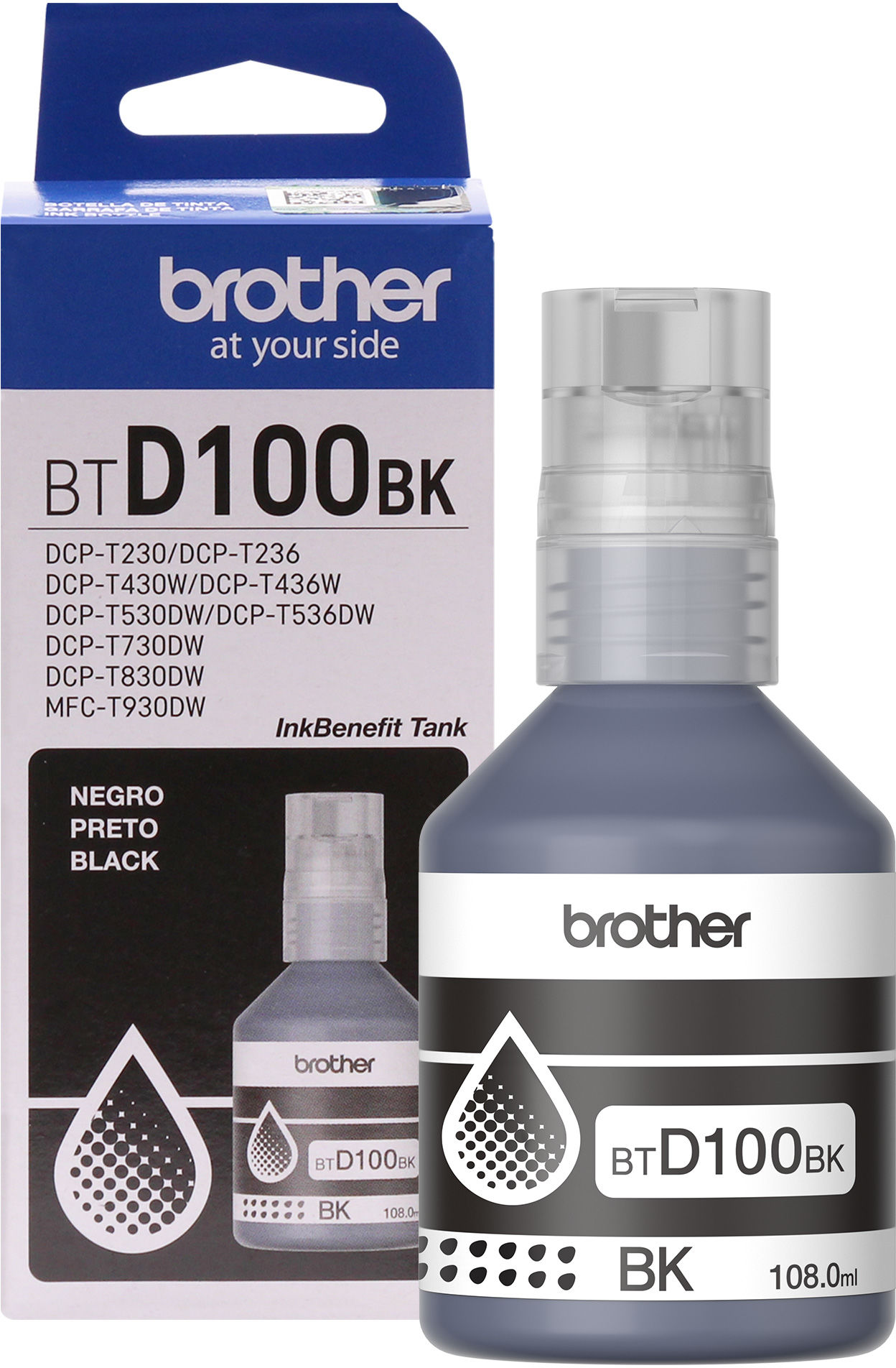 Brother Pack 2 Botellas De Tinta Negra