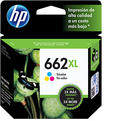 Cartucho Tinta HP 662XL Tricolor