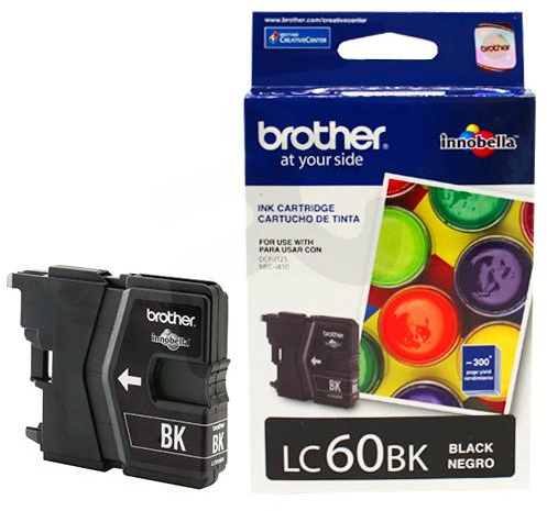 Brother Cartucho De TINTALC60BK Negro
