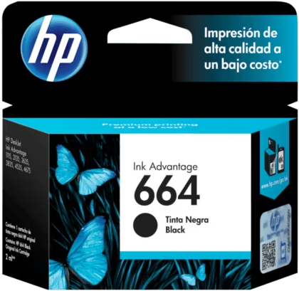 Cartucho Tinta HP 664 Negro Cartucho Tinta HP 664 Negro