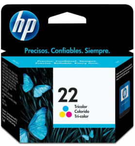 Cartucho De Tinta HP 22 Tricolor 165 Pã Cartucho De Tinta HP 22 Tricolor 165 Pã