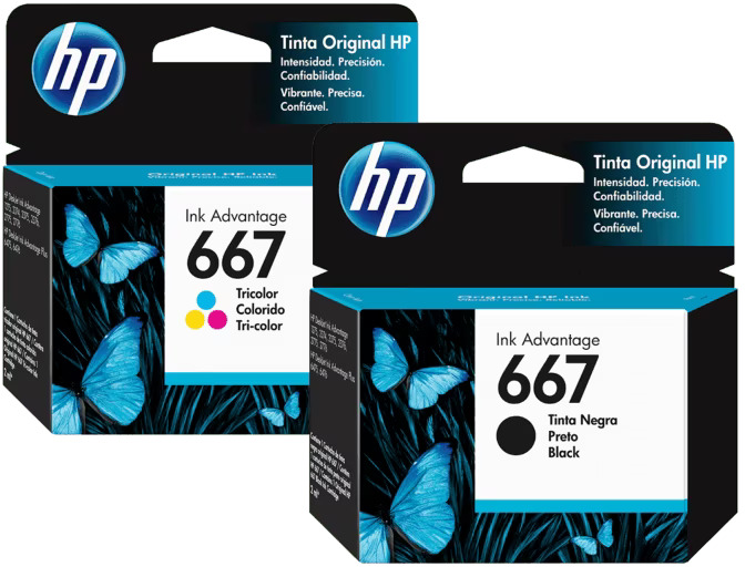 Cartucho Tinta HP 667 Negro