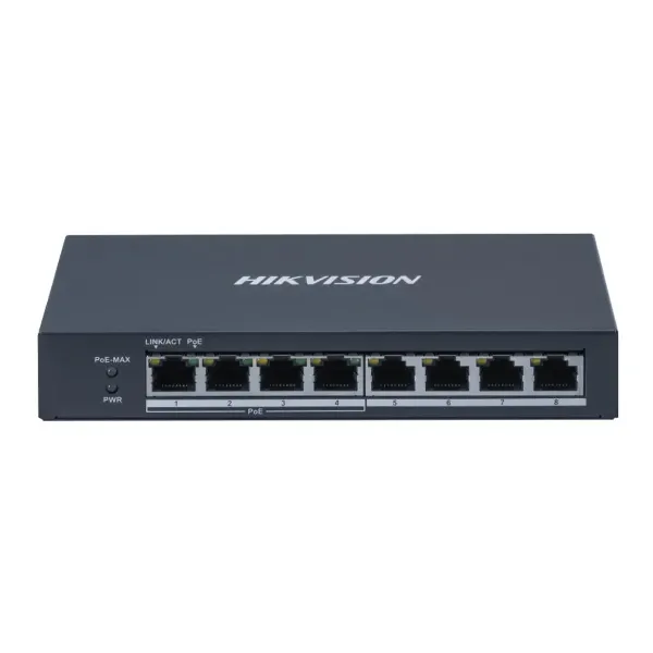 Hikvision Switch 8 Puertos Gigabit PoE DS-3E0508P-O