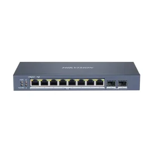 Hikvision Switch 10 Puertos Gigabit PoE DS-3E1510P-SI