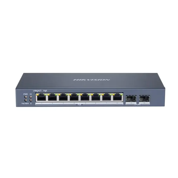 Hikvision Switch 10 Puertos Gigabit PoE DS-3E1510P-SI