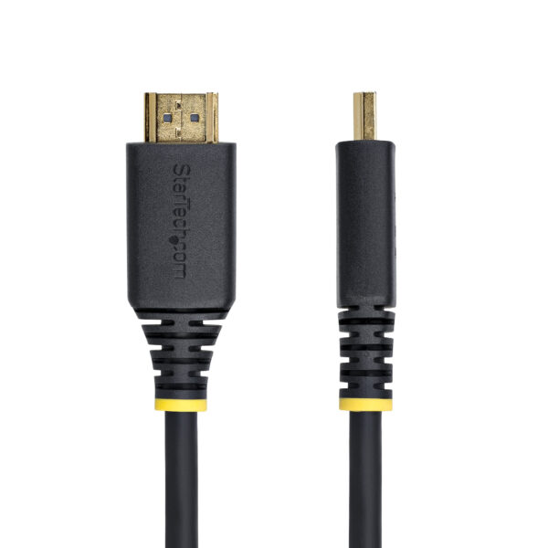 StarTech.com Cable HDMI de 2m Certificado de Ultra Alta Velocidad - 8K60Hz/4K120Hz - Cable HDMI 2.1 con HDR10+ / eARC - 48Gbps - Cable HDMI 8K para Monitor/TV - Recubrimiento de TPE