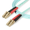 StarTech.com Cable de 5m de Fibra Óptica Multimodo LC/UPC a LC/UPC OM4 - 50/125µm - Fibra LOMMF/VCSEL - Redes de 100G - Cable LSZH - Baja Pérdida de Inserción - Low Insertion Loss