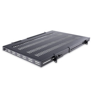 StarTech.com Estante Bandeja 1U Ventilada Ajustable para Montaje en Rack de Servidores - 150kg - de 19,5 a 38in (49,5 a 96,5cm) para Rack de 19" - 27,56" (70cm) de Profundidad