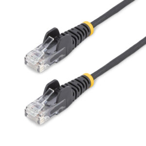 StarTech.com Cable de Red Ethernet CAT6 Delgado sin Enganches Negro de 15m - Cable RJ45 Snagless Slim 28AWG - Alambre de Cobre Puro - PoE 100W - con Alivios de Tensión - LSZH - Probado con Fluke StarTech.com Cable de Red Ethernet CAT6 Delgado sin Enganches Negro de 15m - Cable RJ45 Snagless Slim 28AWG - Alambre de Cobre Puro - PoE 100W - con Alivios de Tensión - LSZH - Probado con Fluke