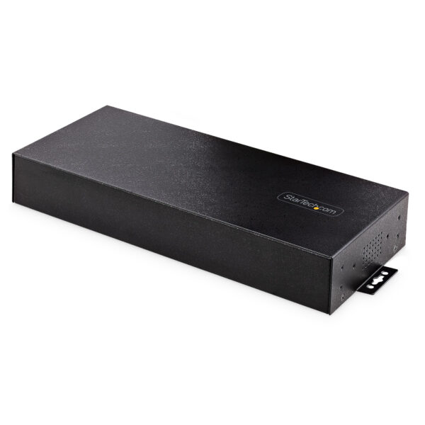 StarTech.com Hub Ladrón USB 3.0 5Gb de 16 Puertos Industrial - Metal - Montaje en Rack/Superficie/DIN - Carga Compartida USB 120W - ESD - Bloque de Terminales - Switch de 2 Hosts