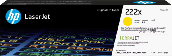 HP Toner Laserjet 222X Cartridge Amarillo