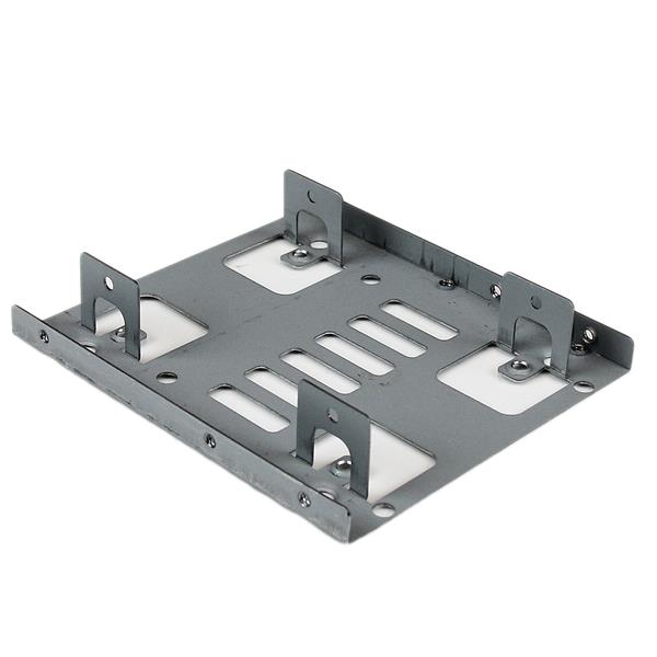 StarTech.com Bracket Adaptador Bandeja de Montaje 2 Unidades de Disco Duro HDD de 2,5" a Bahía de 3,5 Pulgadas StarTech.com Bracket Adaptador Bandeja de Montaje 2 Unidades de Disco Duro HDD de 2,5" a Bahía de 3,5 Pulgadas