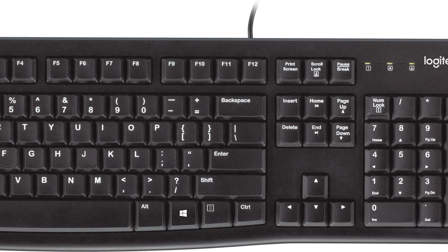 Logitech TECLADO/ Mouse USB MK120 Negro