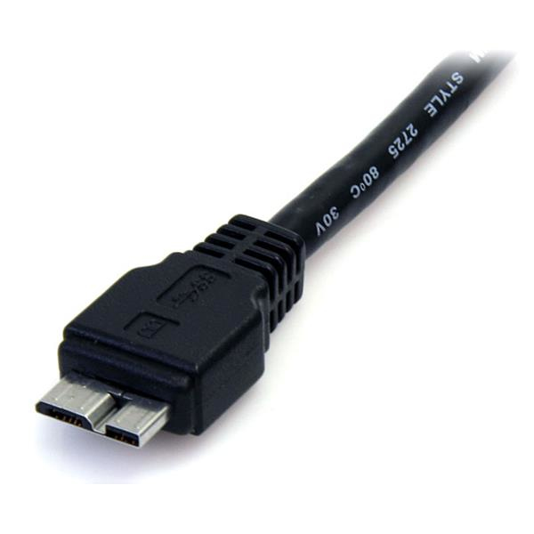 StarTech.com Cable 50cm USB 3.0 Super Speed SS Micro USB B Macho a USB A Macho Adaptador - Negro StarTech.com Cable 50cm USB 3.0 Super Speed SS Micro USB B Macho a USB A Macho Adaptador - Negro