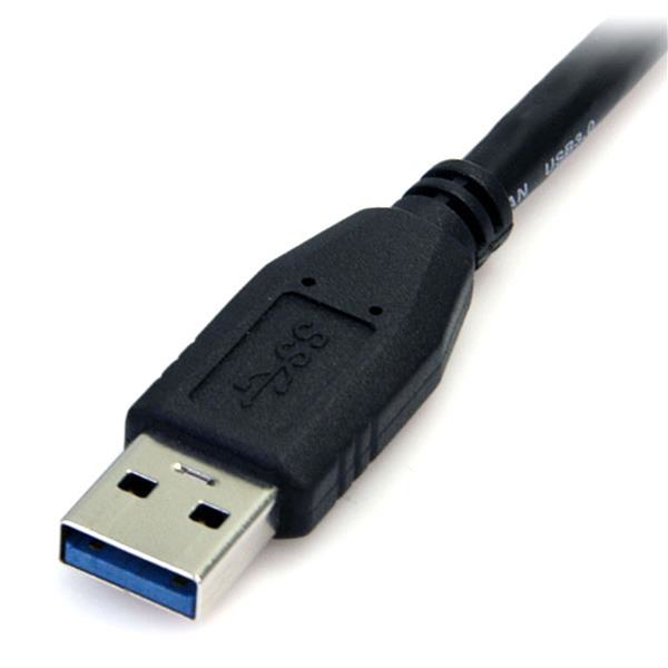 StarTech.com Cable 50cm USB 3.0 Super Speed SS Micro USB B Macho a USB A Macho Adaptador - Negro StarTech.com Cable 50cm USB 3.0 Super Speed SS Micro USB B Macho a USB A Macho Adaptador - Negro