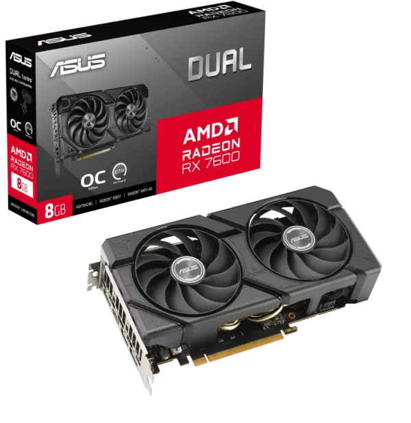 ASUS Dual Radeon Rx 7600 Evo Oc Edition