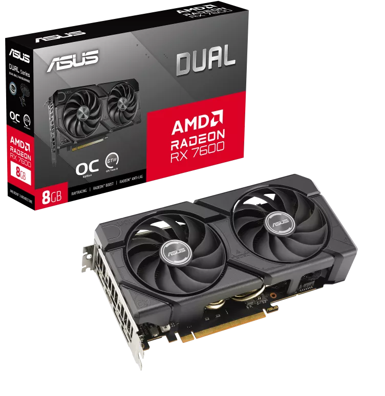 ASUS Dual Radeon Rx 7600 Evo Oc Edition