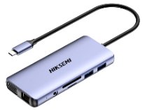 20876 DOCKING PORTABLE USB C HDMI/ VGA/ RJ45/ USB3.0 DS11 HIKSEMI